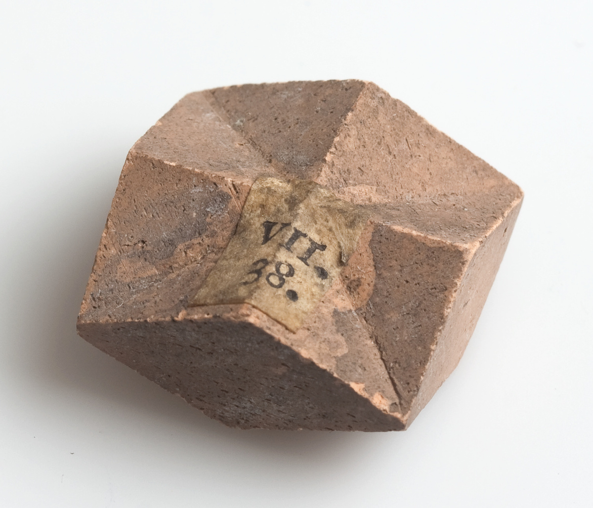 model of a staurolite crystal, Romé de L’Isle